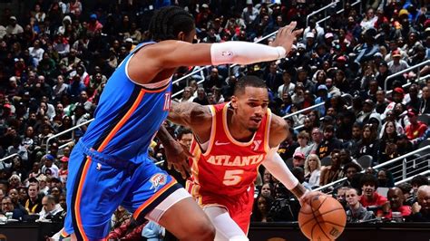 oklahoma city thunder vs atlanta hawks